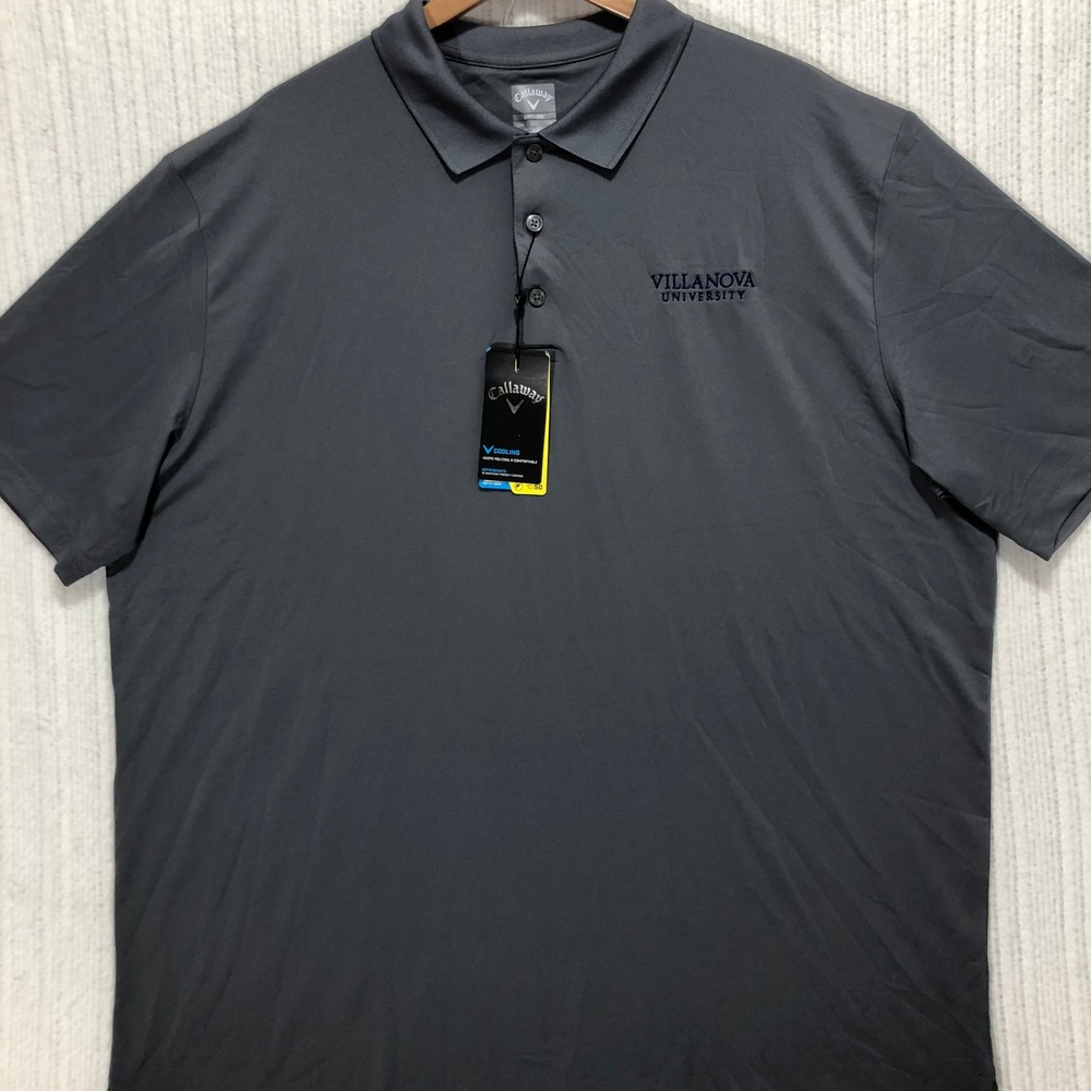 Callaway Villanova‎ University Golf Polo Shirt Cooling Opti-Dri Men's Size XXL